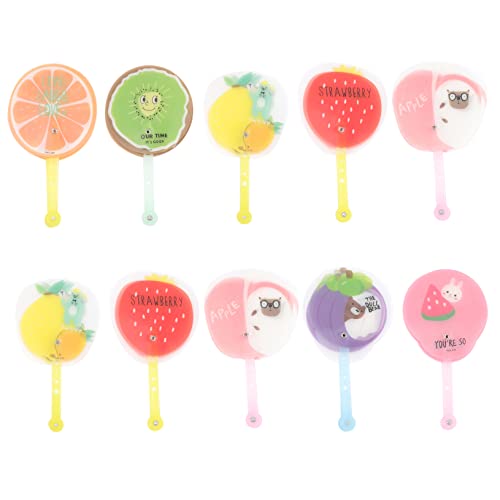 WOONEKY 12 Stück Teiliges Cartoon Faltfächer Handheld Sommerfans für Kindergeburtstagsgeschenke Party Mitgebsel Fröhliche Überraschung für Mädchen und Jungen von WOONEKY