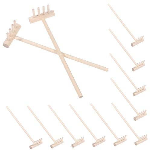 WOONEKY 12 Stück Teiliges Mini Zen Garten Rechen Set aus Glattem Hautfreundlichem Material Kompakt und Leicht für Desktop Sandkästen und Meditationsdekoration zu Hause Büro WOONEKY 12 Stück Teiliges Mini Zen Garten Rechen Set aus Glattem Hautfreundlichem Material Kompakt und Leicht für Desktop Sandkästen und Meditationsdekoration zu Hause Büro von WOONEKY