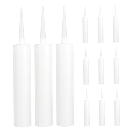 WOONEKY 12 Stück Teiliges Nachfüllbare Wiederverwendbare Dichtungsschläuche aus Robustem PE Großer Fassungsvermögen Tragbar mit Zuschneidbarer Spitze Kompatibel für Abdichten und Kleben WOONEKY 12 Stück Teiliges Nachfüllbare Wiederverwendbare Dichtungsschläuche aus Robustem PE Großer Fassungsvermögen Tragbar mit Zuschneidbarer Spitze Kompatibel für Abdichten und Kleben von WOONEKY