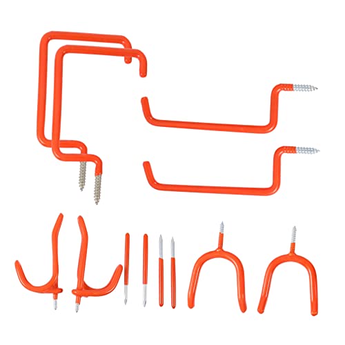 WOONEKY 12 Stück Teiliges Set Wandhaken für Garage und Decke Robuste Aufbewahrungshaken mit Hoher Tragfähigkeit für Werkzeuge und Schwere Gegenstände WOONEKY 12 Stück Teiliges Set Wandhaken für Garage und Decke Robuste Aufbewahrungshaken mit Hoher Tragfähigkeit für Werkzeuge und Schwere Gegenstände von WOONEKY