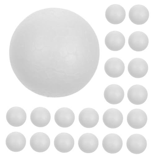 WOONEKY 120 Stück Weiße Schaumstoffbälle DIY Bastelmaterial für Runde Polystyrol Kugeln Robust Leicht zu Bemalen für Weihnachtsdeko Winterfest Kreative Kinderprojekte WOONEKY 120 Stück Weiße Schaumstoffbälle DIY Bastelmaterial für Runde Polystyrol Kugeln Robust Leicht zu Bemalen für Weihnachtsdeko Winterfest Kreative Kinderprojekte von WOONEKY