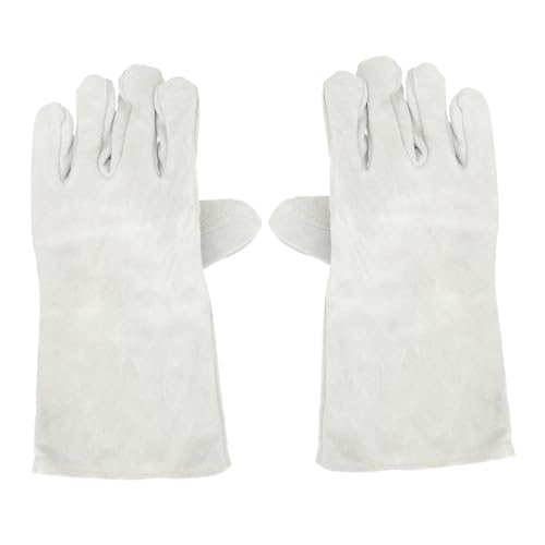 WOONEKY 1Paar Doppelschichtige Schweißhandschuhe Kuhhaut Hitzebeständig Robust Sicherheitshandschuhe für Schweißen Gartenarbeit Bau und DIY Projekte WOONEKY 1Paar Doppelschichtige Schweißhandschuhe Kuhhaut Hitzebeständig Robust Sicherheitshandschuhe für Schweißen Gartenarbeit Bau und DIY Projekte von WOONEKY