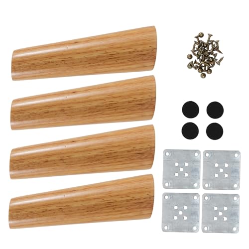 WOONEKY Schräge Konische Tischbeine Aus Hartholz Lackiert Passend Für Holzmöbel Sofas Schreibtische Schränke Tv-möbel Inklusive Eisenplatten Schrauben Und Schutzpolster WOONEKY Schräge Konische Tischbeine Aus Hartholz Lackiert Passend Für Holzmöbel Sofas Schreibtische Schränke Tv-möbel Inklusive Eisenplatten Schrauben Und Schutzpolster von WOONEKY