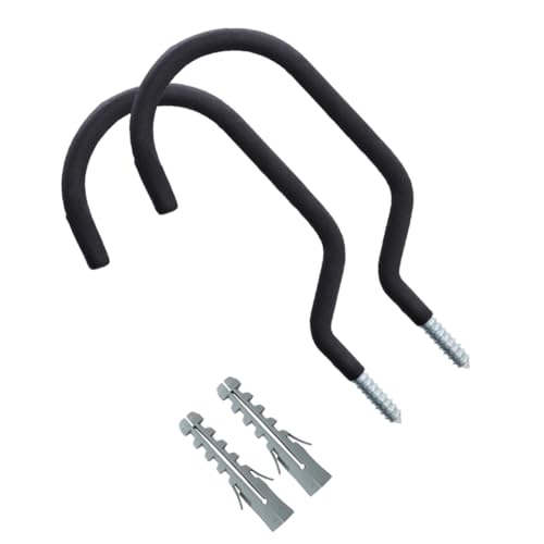 WOONEKY 2 Sätze Schwere Wandhalterung Fahrradaufhänger aus Robustem Stahl Großer Vertikaler Fahrradhaken zur Platzsparenden Aufbewahrung von Bikes und Werkzeugen Einfache Montage für WOONEKY 2 Sätze Schwere Wandhalterung Fahrradaufhänger aus Robustem Stahl Großer Vertikaler Fahrradhaken zur Platzsparenden Aufbewahrung von Bikes und Werkzeugen Einfache Montage für von WOONEKY