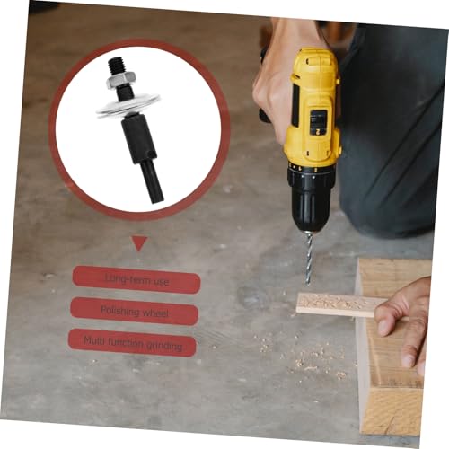 WOONEKY 2 Sätze Teiliges Stahl Schleifscheiben Adapter Massive Metall Spindel für Schleif und Woll Polierscheiben Sicherer Bohrmaschinen Mandrel Kompatibel mit Schleifstein und von WOONEKY
