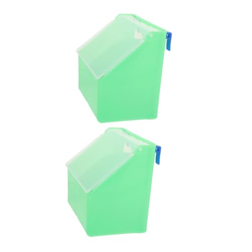 WOONEKY 2 Stck Multifunktionale Tauben futterbox aus Langlebigem Abs mit Deckel Futter Wasserspender Integrierter Gesundheits sandbehälter für Tauben Wachteln und Papageien im Vogelkäfig WOONEKY 2 Stck Multifunktionale Tauben futterbox aus Langlebigem Abs mit Deckel Futter Wasserspender Integrierter Gesundheits sandbehälter für Tauben Wachteln und Papageien im Vogelkäfig von WOONEKY