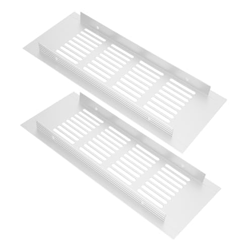 WOONEKY 2 Stück Aluminiumlegierung Belüftungsgitter Atmungsaktive Möbel lüftung für Schränke Schuhschränke Korpusse Rostfrei Formstabil Silberfarben WOONEKY 2 Stück Aluminiumlegierung Belüftungsgitter Atmungsaktive Möbel lüftung für Schränke Schuhschränke Korpusse Rostfrei Formstabil Silberfarben von WOONEKY