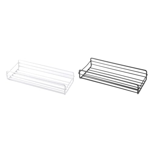 WOONEKY 2 Stück Badregal ohne Bohren Wandregal aus Metall Multifunktionaler Badezimmer Organizer Selbstklebend Platzsparend Geeignet für Seife Duschgel Flaschen Schwarz und Weiß WOONEKY 2 Stück Badregal ohne Bohren Wandregal aus Metall Multifunktionaler Badezimmer Organizer Selbstklebend Platzsparend Geeignet für Seife Duschgel Flaschen Schwarz und Weiß von WOONEKY