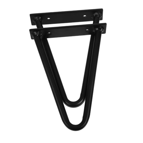 WOONEKY 2 Stück Haarnadel Tischbeine Metall DIY Möbelbeine für Couchtische Nachttische Bänke Stabil und Langlebig Höhe für Kreative Projekte von WOONEKY