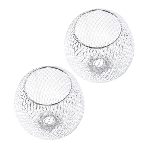 WOONEKY 2 Stück Kleiner Metall Lampenschirm Hängelampe im Modernen Design für Wohnräume Badezimmer und Küchen Robuste Konstruktion Einfache und Gleichmäßige Lichtverteilung von WOONEKY