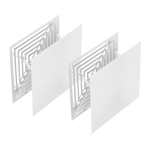 WOONEKY 2 Stück Klimaanlagen Windabweiser Quadratischer Deckenventilator Deflektor für Zentrale Klimaanlagen Einfache Installation mit Stabilen Haken für Optimalen und Elegantes Design WOONEKY 2 Stück Klimaanlagen Windabweiser Quadratischer Deckenventilator Deflektor für Zentrale Klimaanlagen Einfache Installation mit Stabilen Haken für Optimalen und Elegantes Design von WOONEKY