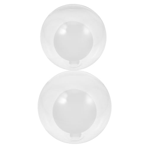 WOONEKY 2 Stück Kronleuchter Hängelampenschirm Lampenschirm Zubehör Lampenabdeckung Ersatzglas Lampenschirm Ersatz Deckenlampenschirm Ersatzlampenabdeckung Transparent von WOONEKY