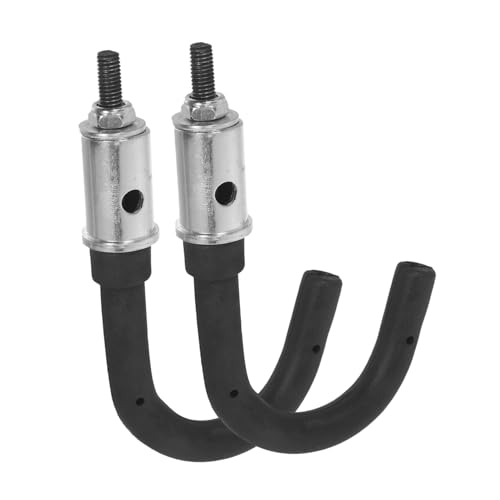 WOONEKY 2 Stück Leiterhaken für Dach und Wand aus Robustem Metall und Kunststoff Rutschfestes Design Teleskopierbar Abnehmbar für Dachboden Garage Innen Außenbereich Platzsparende WOONEKY 2 Stück Leiterhaken für Dach und Wand aus Robustem Metall und Kunststoff Rutschfestes Design Teleskopierbar Abnehmbar für Dachboden Garage Innen Außenbereich Platzsparende von WOONEKY