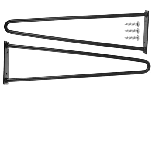 WOONEKY 2 Stück Metallmöbelfüße U Förmige Tischbeine Schwarz Höhe Stabile Möbelfüße für Sofa Bett Schrank DIY Möbelbeine Ersatz Beine Möbel von WOONEKY