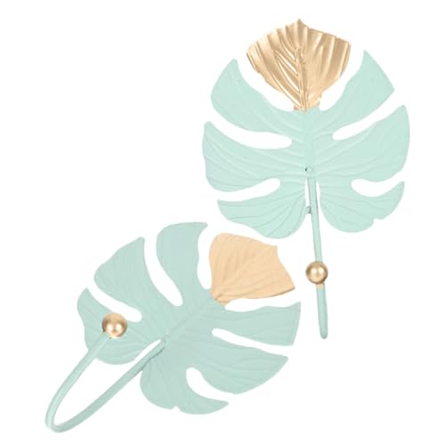 WOONEKY 2 Stück Monstera Wandhaken Kreative Metallhaken ohne Bohren für Schlüssel und Handtücher Dekorative Aufhängung für Kleidung und Accessoires WOONEKY 2 Stück Monstera Wandhaken Kreative Metallhaken ohne Bohren für Schlüssel und Handtücher Dekorative Aufhängung für Kleidung und Accessoires von WOONEKY