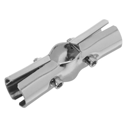 WOONEKY 2 Stück Rohrverbinder Verstellbare Fittings für Zaun Rohre und Robuste Rohrklemmen für Sichere Befestigung und Einfache Montage von WOONEKY