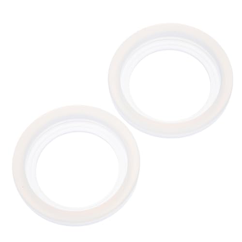 WOONEKY 2 Stück Silikon Dichtungsringe Dampf Dichtung Ersatzteil für Espressomaschine Kaffeezubereiter Weiß Hitzebeständig Kompatibel WOONEKY 2 Stück Silikon Dichtungsringe Dampf Dichtung Ersatzteil für Espressomaschine Kaffeezubereiter Weiß Hitzebeständig Kompatibel von WOONEKY