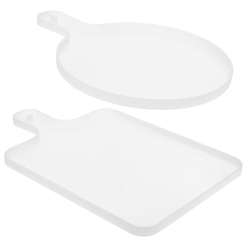 WOONEKY 2 Stück Silikonform Teilig Große Runde und Quadratische Tray Formen aus Lebensmittelechtem Silikon für DIY Epoxidharz Gießharz Schmucktablett Herstellung Flexible Geruchsfreie WOONEKY 2 Stück Silikonform Teilig Große Runde und Quadratische Tray Formen aus Lebensmittelechtem Silikon für DIY Epoxidharz Gießharz Schmucktablett Herstellung Flexible Geruchsfreie von WOONEKY