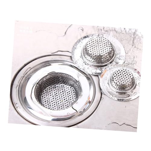WOONEKY 2 Stück Spülbecken Abflussfilter Rostfrei Grobmaschiges Sieb Abflusssieb für Küchenspüle Abwasserfilter für Ablauföffnung WOONEKY 2 Stück Spülbecken Abflussfilter Rostfrei Grobmaschiges Sieb Abflusssieb für Küchenspüle Abwasserfilter für Ablauföffnung von WOONEKY