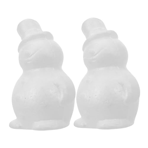 WOONEKY 2 Stück Teiliges DIY Weißes Schneemann Modell aus Schneemann Form zum Bemalen Robustes Weihnachtsdeko Bastelset für Familien Festliche Winterdekoration WOONEKY 2 Stück Teiliges DIY Weißes Schneemann Modell aus Schneemann Form zum Bemalen Robustes Weihnachtsdeko Bastelset für Familien Festliche Winterdekoration von WOONEKY