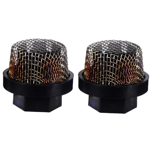 WOONEKY 2 Stück Teiliges Inlet Strainer für Airless Sprayer Metallnetzfilter mit Größerer Filterfläche Langlebig und Leicht Geeignet als Saugleitungsfilter für Lackiergeräte Verbesserte von WOONEKY