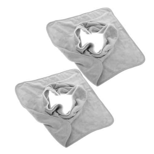WOONEKY 2 Stück Teiliges Massagebett bezug Gesichtsausschnitt Atmungsaktive Weiche Salon gesichtstücher in Hellgrau für Professionelle und Private Wellnessanwendungen WOONEKY 2 Stück Teiliges Massagebett bezug Gesichtsausschnitt Atmungsaktive Weiche Salon gesichtstücher in Hellgrau für Professionelle und Private Wellnessanwendungen von WOONEKY