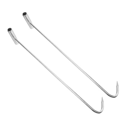 WOONEKY 2 Stück Teiliges Schachtdeckelheber Förmiger Hebehaken aus Robustem Eisen mit Rostschutz für Kanaldeckel und Rolltorbedienung Verstärkte Konstruktion für Hohe Tragkraft und WOONEKY 2 Stück Teiliges Schachtdeckelheber Förmiger Hebehaken aus Robustem Eisen mit Rostschutz für Kanaldeckel und Rolltorbedienung Verstärkte Konstruktion für Hohe Tragkraft und von WOONEKY