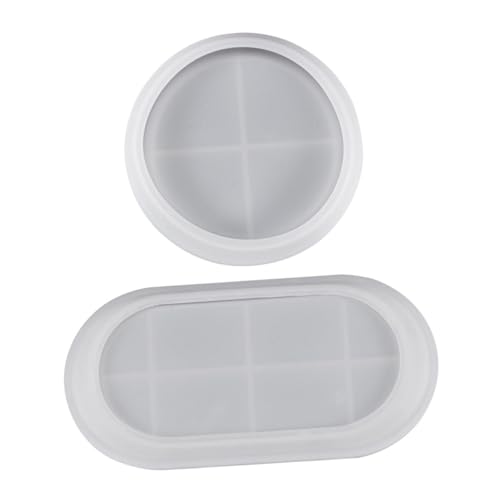 WOONEKY 2 Stück Teiliges Silikon Tray Mold Oval und Rechteckig Langlebige DIY Form für Epoxidharz Rutschfest Flexibel Geeignet für Aufbewahrungstablett Schmuck Dekoration und WOONEKY 2 Stück Teiliges Silikon Tray Mold Oval und Rechteckig Langlebige DIY Form für Epoxidharz Rutschfest Flexibel Geeignet für Aufbewahrungstablett Schmuck Dekoration und von WOONEKY