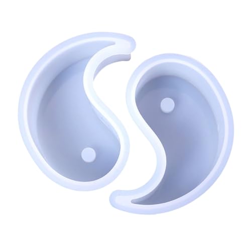 WOONEKY 2 Stück Teiliges Tai Chi Kerzen Silikonform Flexible DIY Form für Handgemachte Duftkerzen Sichere Wachsgießform für Kerzenherstellung und Kreative Bastelideen zu Hause WOONEKY 2 Stück Teiliges Tai Chi Kerzen Silikonform Flexible DIY Form für Handgemachte Duftkerzen Sichere Wachsgießform für Kerzenherstellung und Kreative Bastelideen zu Hause von WOONEKY