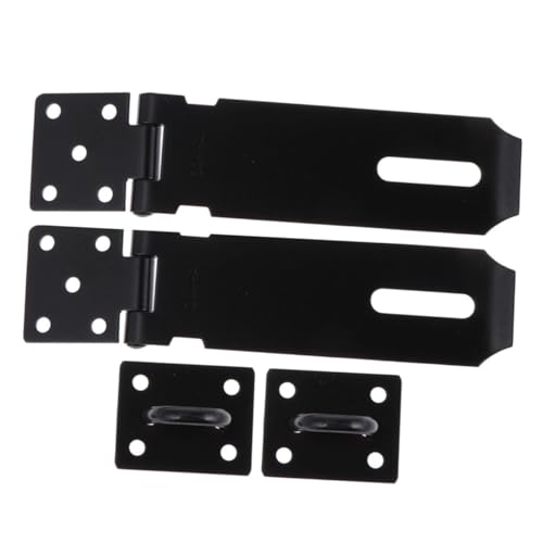 WOONEKY 2 Stück Teiliges Türschloss aus Rostfreiem Edelstahl Sicherheitsüberfalle für Innen Außentüren Rostfrei Einfach zu Montieren Diebstahlschutz für Türen Schränke Schuppen und WOONEKY 2 Stück Teiliges Türschloss aus Rostfreiem Edelstahl Sicherheitsüberfalle für Innen Außentüren Rostfrei Einfach zu Montieren Diebstahlschutz für Türen Schränke Schuppen und von WOONEKY