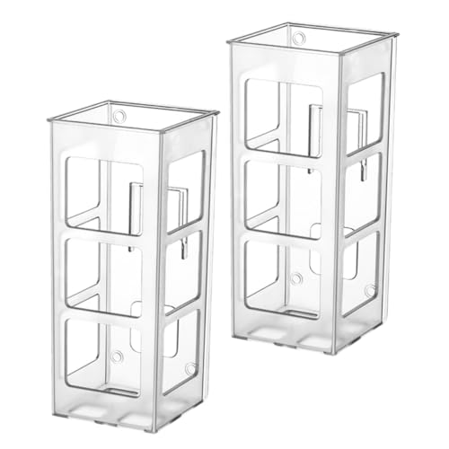 WOONEKY 2 Stück Transparentes Teiliges Haartrocknerhalter Wandmontage aus Robustem HIPS Kunststoff Multifunktionaler Badezimmer Organizer für Lockenstab und Haarstyling Zubehör Einfache WOONEKY 2 Stück Transparentes Teiliges Haartrocknerhalter Wandmontage aus Robustem HIPS Kunststoff Multifunktionaler Badezimmer Organizer für Lockenstab und Haarstyling Zubehör Einfache von WOONEKY