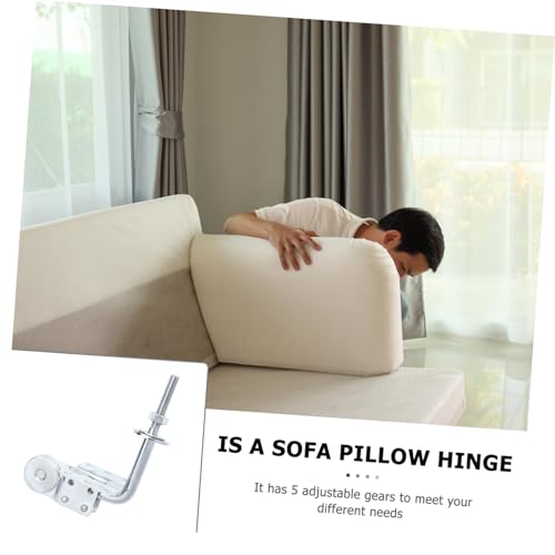 WOONEKY 2 Stück Verstellbares Sofakissen Scharnier aus Robustem mit Hoher Stabilität für Kopfstützenmontage an Couch und Möbelzubehör WOONEKY 2 Stück Verstellbares Sofakissen Scharnier aus Robustem mit Hoher Stabilität für Kopfstützenmontage an Couch und Möbelzubehör von WOONEKY