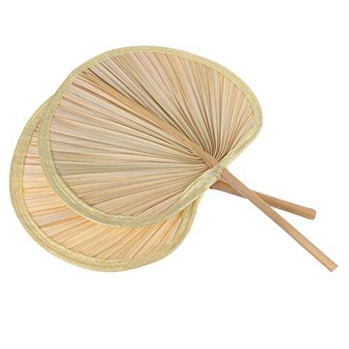 WOONEKY 2 Stück Vintage Handgefertigter Fächer aus Bananenblatt Leichter Handlicher Sommerfächer mit Kunstvollem Webdesign Multifunktional als Dekoration und Tragbarer Kühlventilator für WOONEKY 2 Stück Vintage Handgefertigter Fächer aus Bananenblatt Leichter Handlicher Sommerfächer mit Kunstvollem Webdesign Multifunktional als Dekoration und Tragbarer Kühlventilator für von WOONEKY