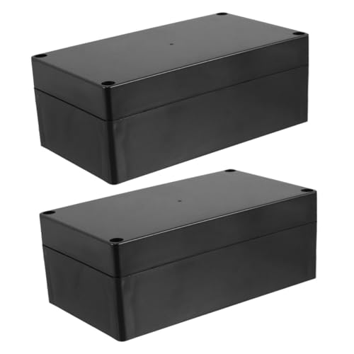 WOONEKY 2 Stück Wasserdichte Kunststoff Abzweigdose Schutzbox für Innen Außen Elektrische Anschlussbox Power Gehäuse mit Dichtungsring Robust und Langlebig WOONEKY 2 Stück Wasserdichte Kunststoff Abzweigdose Schutzbox für Innen Außen Elektrische Anschlussbox Power Gehäuse mit Dichtungsring Robust und Langlebig von WOONEKY