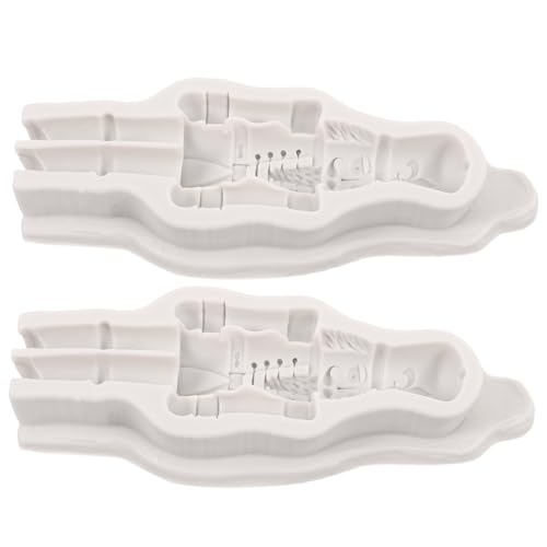 WOONEKY 2 Stück Weihnachtliche Silikonform Soldat Motiv Flexibel Langlebig zum Basteln und Dekorieren als Christbaumschmuck und Tischornament für Festliche Weihnachtsdeko von WOONEKY