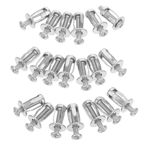 WOONEKY 20 Stück Hohlraumdübel Metallexpansionsschrauben für Gipskarton Robuste Wandanker für Verschiedene Türtypen für DIY Projekte und Befestigungen von WOONEKY