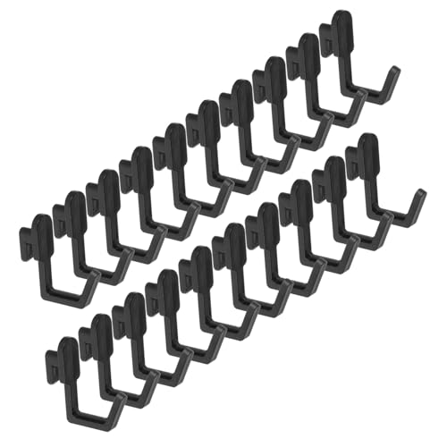 WOONEKY 20 Stück Pegboard Haken Vielseitige Organizer Hängesysteme für Küche Schlafzimmer Garage Stabile Platzsparende Wandhaken für Werkzeug und Haushaltsaufbewahrung von WOONEKY