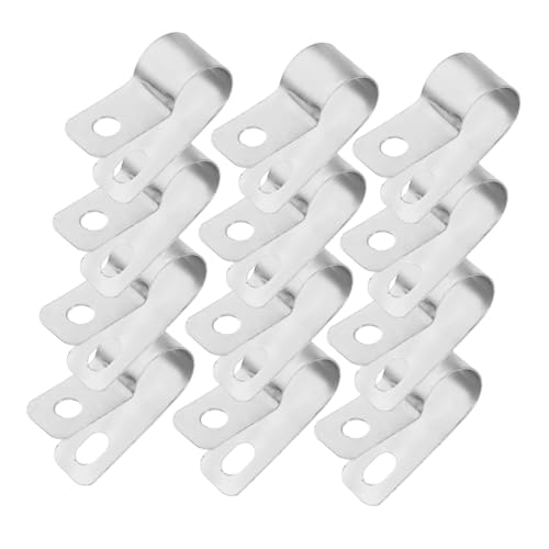 WOONEKY 20 Stück R Förmige Kabelklemme aus Langlebigem Aluminium Teiliges Zuverlässiger Kabelhalter für Kabelmanagement Einfache Montage und Wiederverwendbar Geeignet für Tv und WOONEKY 20 Stück R Förmige Kabelklemme aus Langlebigem Aluminium Teiliges Zuverlässiger Kabelhalter für Kabelmanagement Einfache Montage und Wiederverwendbar Geeignet für Tv und von WOONEKY