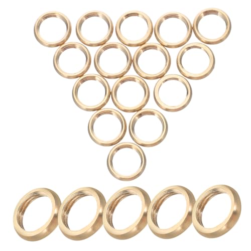 WOONEKY 20 Stück Teiliges Messing Mutter mit Innengewinde Ölversiegelt Langlebig und Feuchtigkeitsbeständig Präzise Lampenbefestigungsteile für Lampenreparatur und Leuchtenmontage WOONEKY 20 Stück Teiliges Messing Mutter mit Innengewinde Ölversiegelt Langlebig und Feuchtigkeitsbeständig Präzise Lampenbefestigungsteile für Lampenreparatur und Leuchtenmontage von WOONEKY