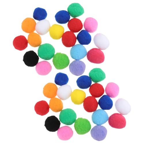 WOONEKY 200 Stück Pompons zum Basteln: Pompons in verschiedenen Farben für Kunst-DIY-Projekte – Flauschige Pompons, handgefertigte Materialien, Heimdekorationen von WOONEKY