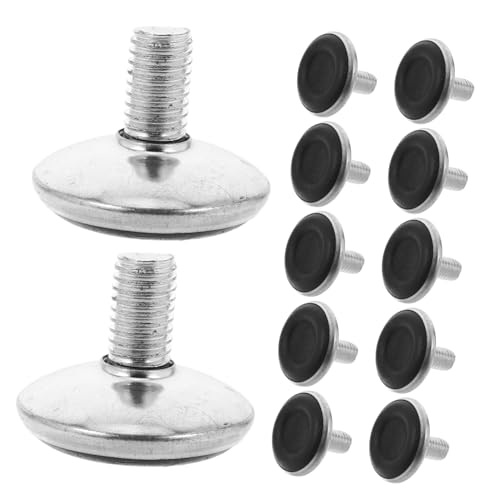 WOONEKY 24 Stück Teiliges Verstellbarer Nivellierfüße für Möbel Nivellierfüße Eisen für Schrank Tisch und Kommode Stabil und Langlebig Vielseitig Einsetzbar von WOONEKY