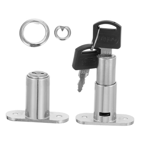 WOONEKY 2stücke Kleiderschrank Schloss Schrankschloss Für Schiebetür Schranktür Schubladenschloss Druckbolzenschloss Möbelschließfach Unterschiedlich Schließend WOONEKY 2stücke Kleiderschrank Schloss Schrankschloss Für Schiebetür Schranktür Schubladenschloss Druckbolzenschloss Möbelschließfach Unterschiedlich Schließend von WOONEKY
