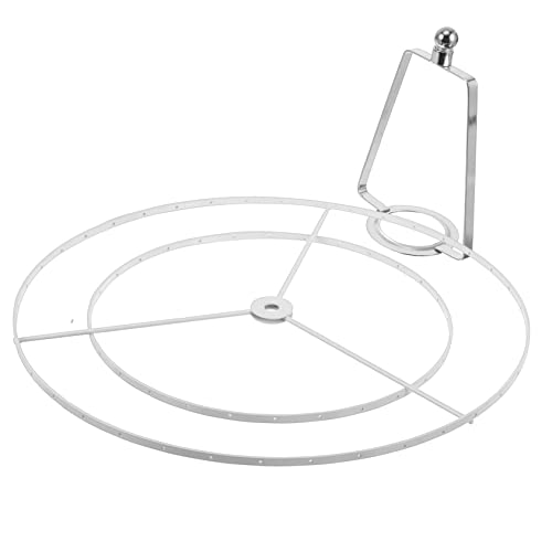 WOONEKY 2er-Pack Vintage Deckenleuchte Lampenschirm Metallring Lampenschirmhalter für dekorative Beleuchtung von WOONEKY
