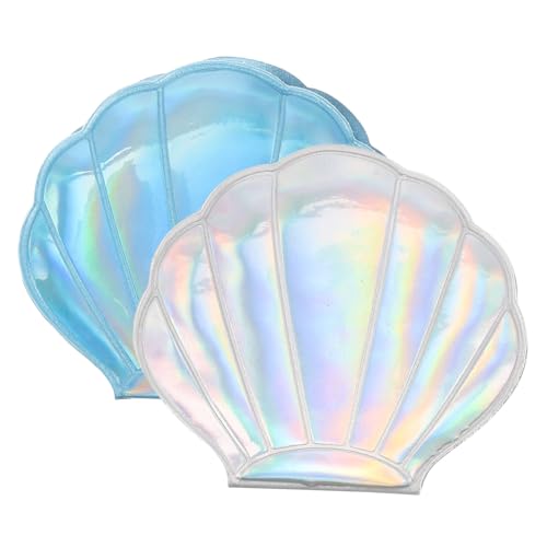 WOONEKY 2stücke Tragbarer Doppelseitiger Kosmetikspiegel Muschelform Klappbarer Handspiegel Für Reisen Für Frauen Und Mädchen WOONEKY 2stücke Tragbarer Doppelseitiger Kosmetikspiegel Muschelform Klappbarer Handspiegel Für Reisen Für Frauen Und Mädchen von WOONEKY