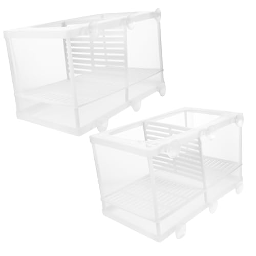 WOONEKY 2stücke Zuchtbecken Aquariumbox Aus Kunststoff Und Nylon Für Brut Und Isolation Von Fischen Mit Saugnäpfen Installieren WOONEKY 2stücke Zuchtbecken Aquariumbox Aus Kunststoff Und Nylon Für Brut Und Isolation Von Fischen Mit Saugnäpfen Installieren von WOONEKY