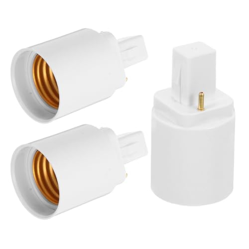 WOONEKY 3 Stück Gd zu Pin Lampenfassung Adapter Teiliges für LED Glühbirnen Vielseitig Einsetzbar im Büro und Zuhause Einfache Installation und Kompatibilität von WOONEKY