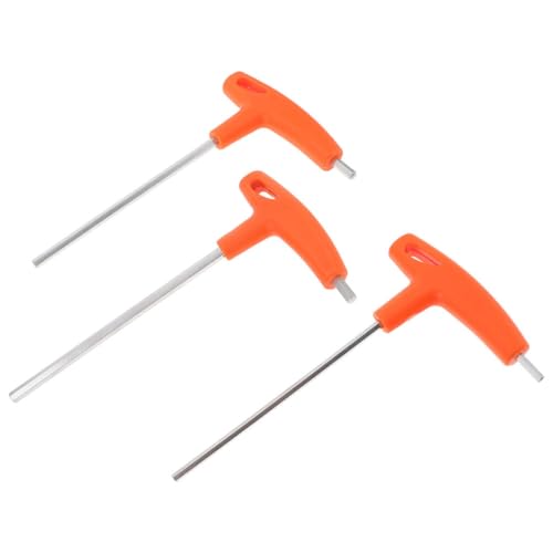 WOONEKY 3 Stück Griff Innensechskantschlüssel aus Stahl mit Ergonomischem Griff Hohe Verschleißfestigkeit Verbesserte Drehmomentkraft für Fahrradreparatur und Möbelmontage WOONEKY 3 Stück Griff Innensechskantschlüssel aus Stahl mit Ergonomischem Griff Hohe Verschleißfestigkeit Verbesserte Drehmomentkraft für Fahrradreparatur und Möbelmontage von WOONEKY