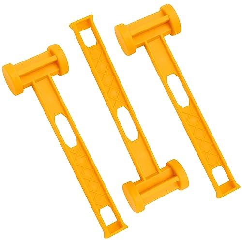WOONEKY Campinghammer 3 Stück Wetterbeständig Leicht Robuster Zelthammer Strapazierfähigem Material für Outdoor Camping Zubehör von WOONEKY
