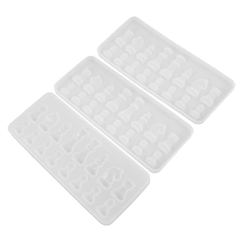 WOONEKY 3 Stück Teiliges Internationales Schachfiguren Silikonformset Hitzebeständig und Wiederverwendbar für DIY Epoxidharz Gießformen Schmuckherstellung Bastelprojekte Familien und WOONEKY 3 Stück Teiliges Internationales Schachfiguren Silikonformset Hitzebeständig und Wiederverwendbar für DIY Epoxidharz Gießformen Schmuckherstellung Bastelprojekte Familien und von WOONEKY