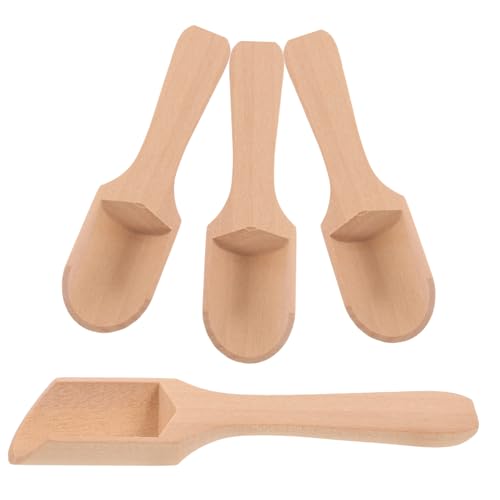 WOONEKY 4 Stück Holzlöffel Kleine Salzlöffel aus Holz für Gewürze Milchpulver und Tee Handgefertigte Küchenutensilien für Täglichen Gebrauch WOONEKY 4 Stück Holzlöffel Kleine Salzlöffel aus Holz für Gewürze Milchpulver und Tee Handgefertigte Küchenutensilien für Täglichen Gebrauch von WOONEKY